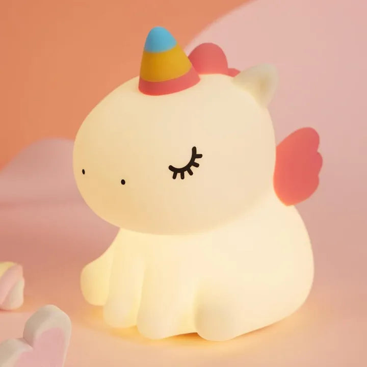 Viral cute trendy lamps\Unicorn LED Night Light – Multicolour Silicone Touch Lamp