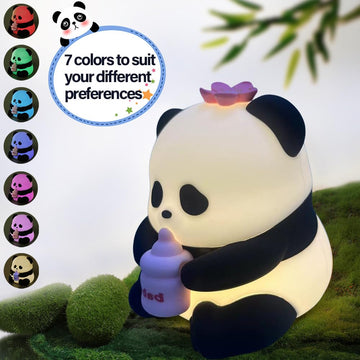 Cuddly Panda Baby Feeder Silicone LED Night Light