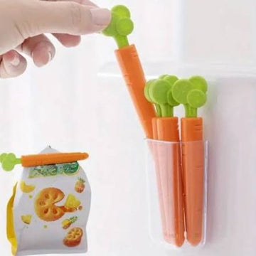 5 Pcs Carrot Shape Food Sealing Clip