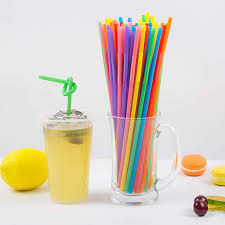 Mix Color Plastic Straw For Juice