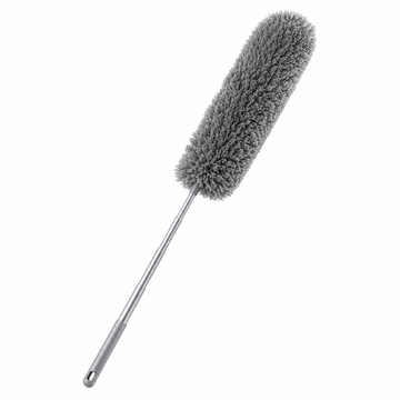 Flexible Microfibre Long Rod Grey Duster