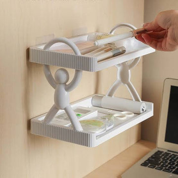 Simple Style Wall Mounted Shelf Space Saving For Kitchen
