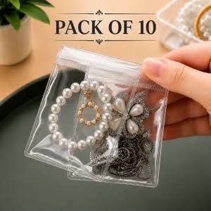 Transparent PVC Jewelry Self-sealing Bags